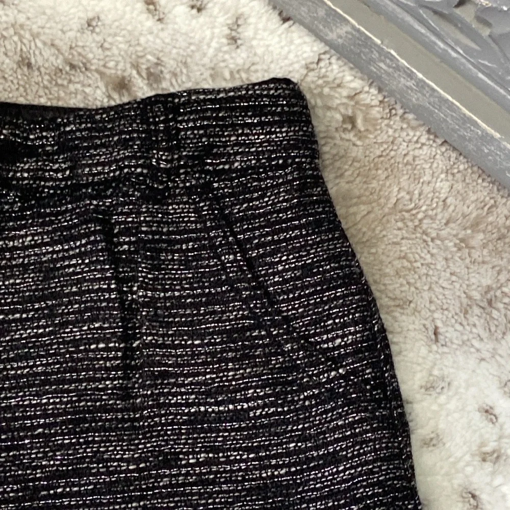 GAP Kids tweed shorts girls size 14 silver metallic stripes dark feminine witchy